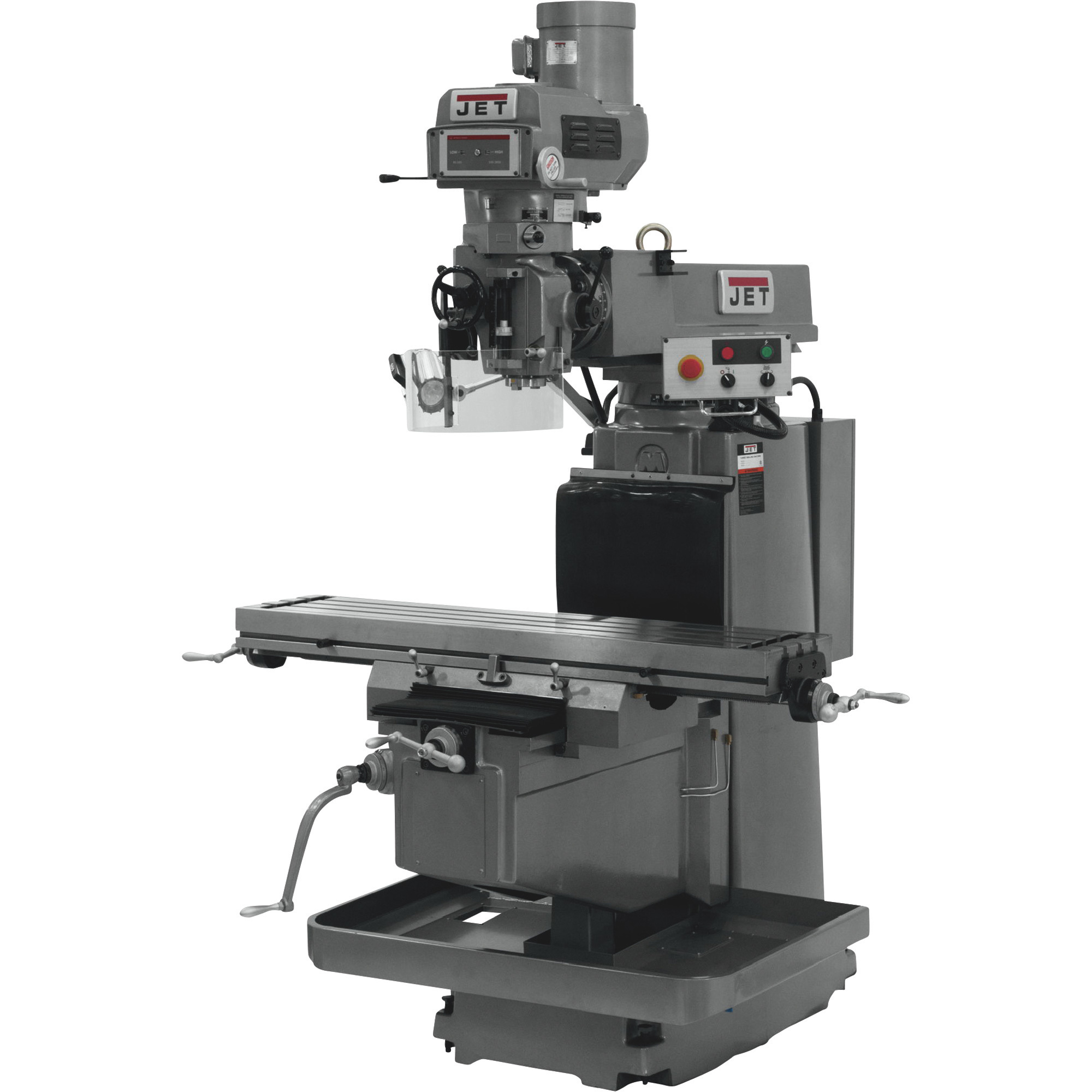 JET Variable Speed Vertical Milling Machine, 12in. x 54in., 230/460 Volt, 3 Phase, Model# JTM-1254VS